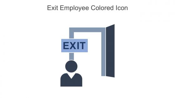 Exit Employee Colored Icon In Powerpoint Pptx Png And Editable Eps Format
