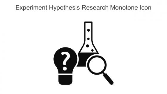 Experiment Hypothesis Research Monotone Icon In Powerpoint Pptx Png And Editable Eps Format
