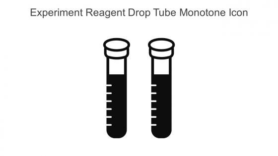 Experiment Reagent Drop Tube Monotone Icon In Powerpoint Pptx Png And Editable Eps Format