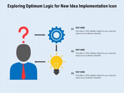 Exploring optimum logic for new idea implementation icon