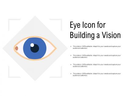 Eye icon for building a vision