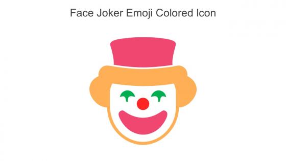 Face Joker Emoji Colored Icon In Powerpoint Pptx Png And Editable Eps Format