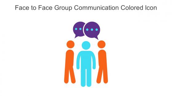 Face To Face Group Communication Colored Icon In Powerpoint Pptx Png And Editable Eps Format