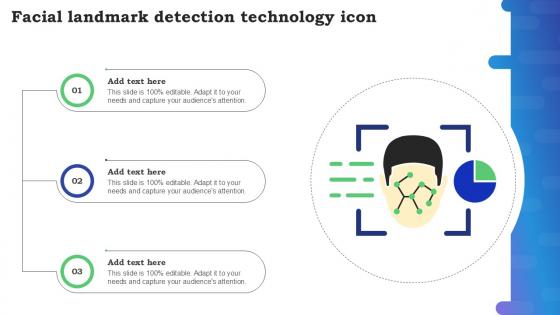 Facial Landmark Detection Technology Icon Ppt Template