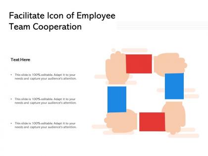 Facilitate icon of employee team cooperation
