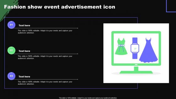 Fashion Show Event Advertisement Icon