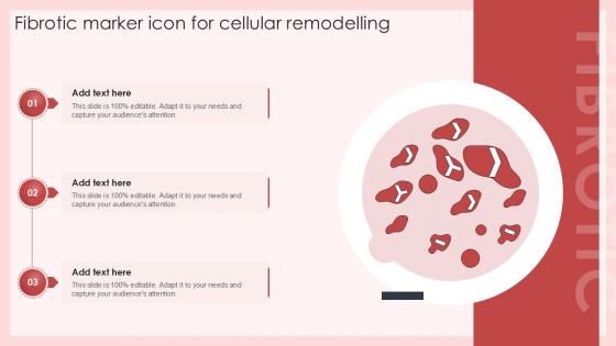 Fibrotic Marker Icon For Cellular Remodelling PPT Slide