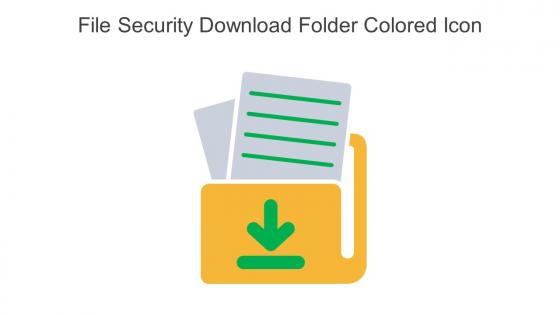 File Security Download Folder Colored Icon In Powerpoint Pptx Png And Editable Eps Format