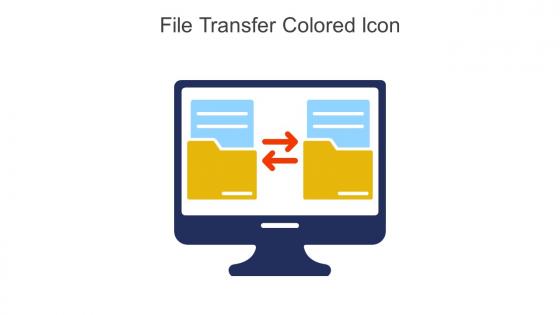 File Transfer Colored Icon In Powerpoint Pptx Png And Editable Eps Format