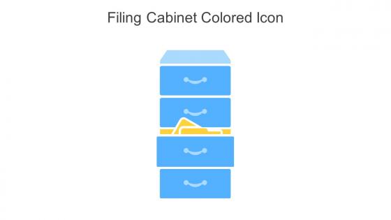 Filing Cabinet Colored Icon In Powerpoint Pptx Png And Editable Eps Format