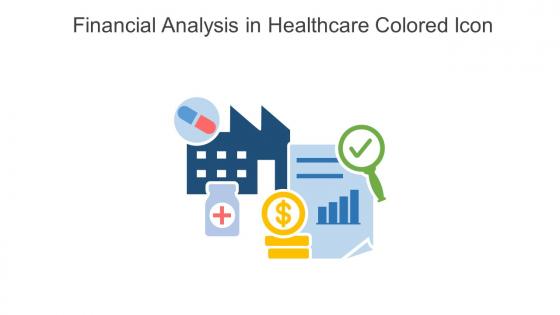 Financial Analysis In Healthcare Colored Icon In Powerpoint Pptx Png And Editable Eps Format