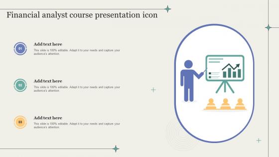 Financial Analyst Course Presentation Icon Ppt Sample