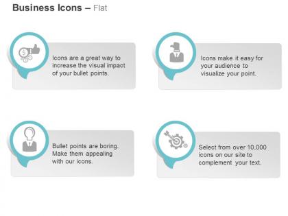 Financial growth decay idea process control target selection ppt icons graphics