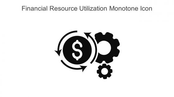 Financial Resource Utilization Monotone Icon In Powerpoint Pptx Png And Editable Eps Format