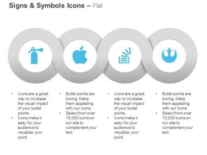 Fire extinguisher apple stack overflow rebel ppt icons graphics