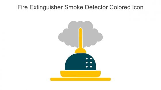 Fire Extinguisher Smoke Detector Colored Icon In Powerpoint Pptx Png And Editable Eps Format