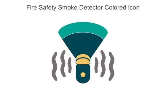 Fire Safety Smoke Detector Colored Icon In Powerpoint Pptx Png And Editable Eps Format