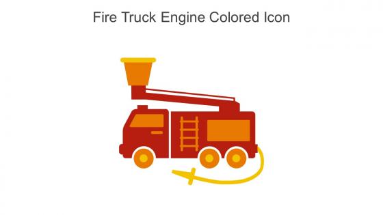 Fire Truck Engine Colored Icon In Powerpoint Pptx Png And Editable Eps Format