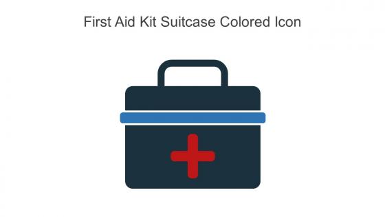 First Aid Kit Suitcase Colored Icon In Powerpoint Pptx Png And Editable Eps Format