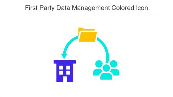 First Party Data Management Colored Icon In Powerpoint Pptx Png And Editable Eps Format