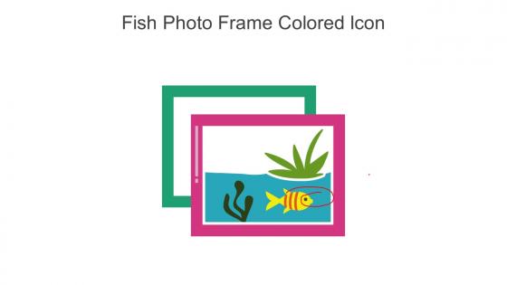 Fish Photo Frame Colored Icon In Powerpoint Pptx Png And Editable Eps Format