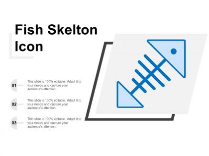 Fish skelton icon