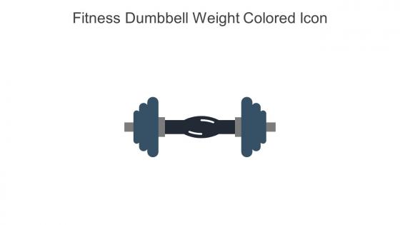 Fitness Dumbbell Weight Colored Icon In Powerpoint Pptx Png And Editable Eps Format