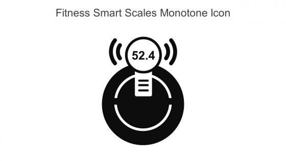 Fitness Smart Scales Monotone Icon In Powerpoint Pptx Png And Editable Eps Format