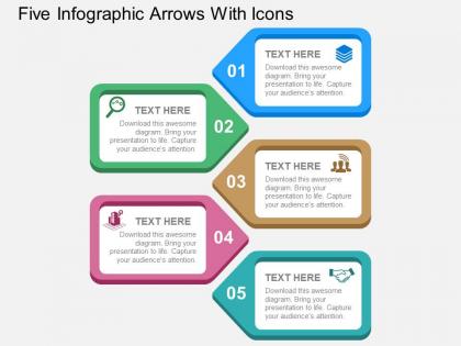 five_infographic_arrows_with_icons_flat_powerpoint_design_Slide01