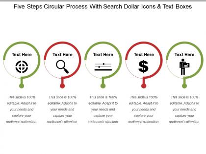 five_steps_circular_process_with_search_dollar_icons_and_text_boxes_Slide01