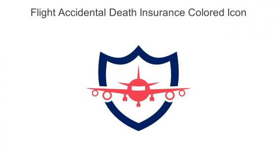 Flight Accidental Death Insurance Colored Icon In Powerpoint Pptx Png And Editable Eps Format