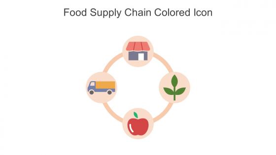 Food Supply Chain Colored Icon In Powerpoint Pptx Png And Editable Eps Format