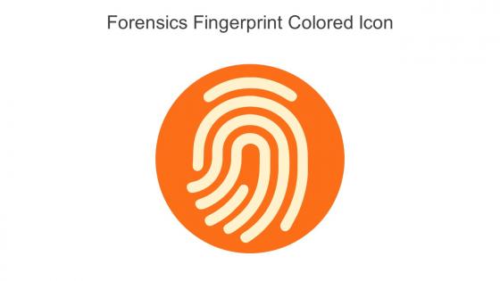 Forensics Fingerprint Colored Icon In Powerpoint Pptx Png And Editable Eps Format