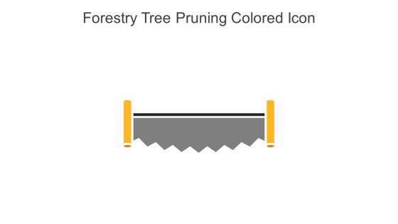 Forestry Tree Pruning Colored Icon In Powerpoint Pptx Png And Editable Eps Format
