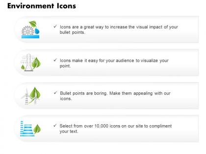Four text icons for environmental safety and green energy editable icons