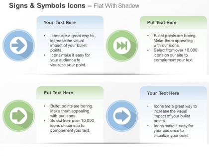 Four unidirectional arrows process flow ppt icons graphics