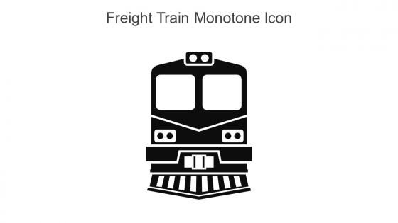 Freight Train Monotone Icon In Powerpoint Pptx Png And Editable Eps Format