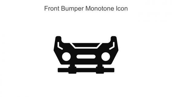 Front Bumper Monotone Icon In Powerpoint Pptx Png And Editable Eps Format