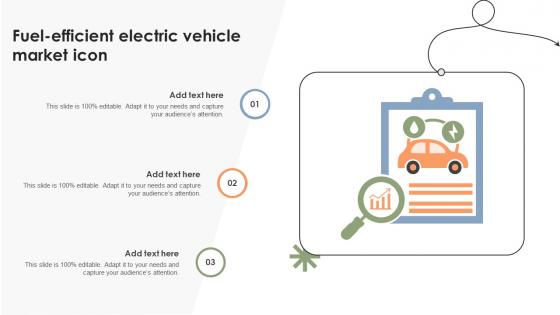 Fuel Efficient Electric Vehicle Market Icon
