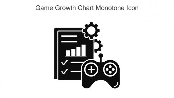 Game Growth Chart Monotone Icon In Powerpoint Pptx Png And Editable Eps Format