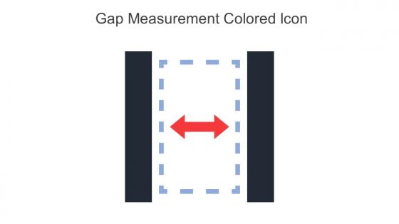Gap Measurement Colored Icon In Powerpoint Pptx Png And Editable Eps Format