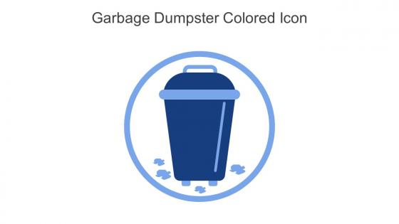 Garbage Dumpster Colored Icon In Powerpoint Pptx Png And Editable Eps Format