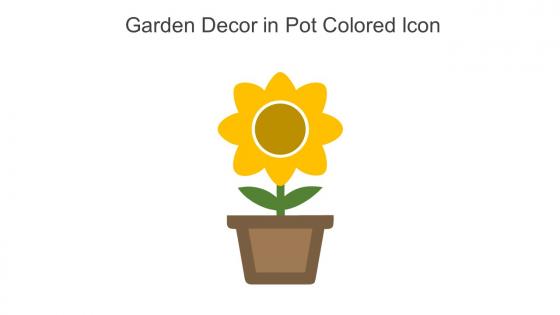 Garden Decor In Pot Colored Icon In Powerpoint Pptx Png And Editable Eps Format