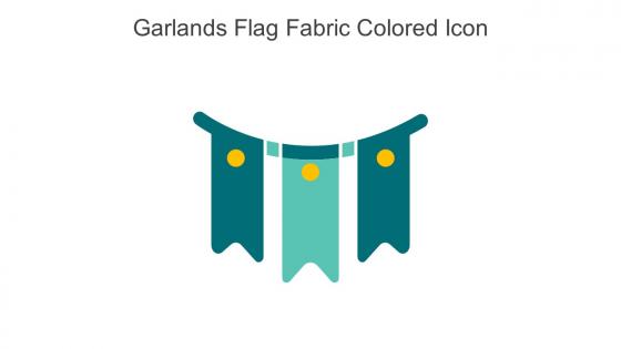 Garlands Flag Fabric Colored Icon In Powerpoint Pptx Png And Editable Eps Format