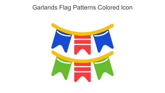 Garlands Flag Patterns Colored Icon In Powerpoint Pptx Png And Editable Eps Format