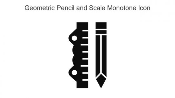 Geometric Pencil And Scale Monotone Icon In Powerpoint Pptx Png And Editable Eps Format