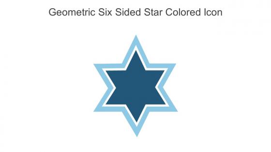 Geometric Six Sided Star Colored Icon In Powerpoint Pptx Png And Editable Eps Format