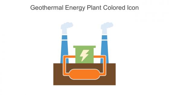 Geothermal Energy Plant Colored Icon In Powerpoint Pptx Png And Editable Eps Format