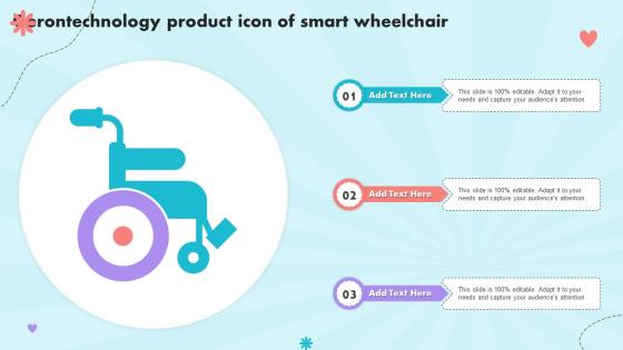 Gerontechnology Product Icon Of Smart Wheelchair