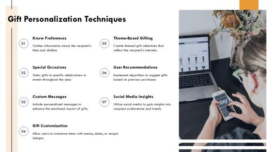 Gift Personalization Techniques E Gifting Platforms PPT Slides ST AI SS